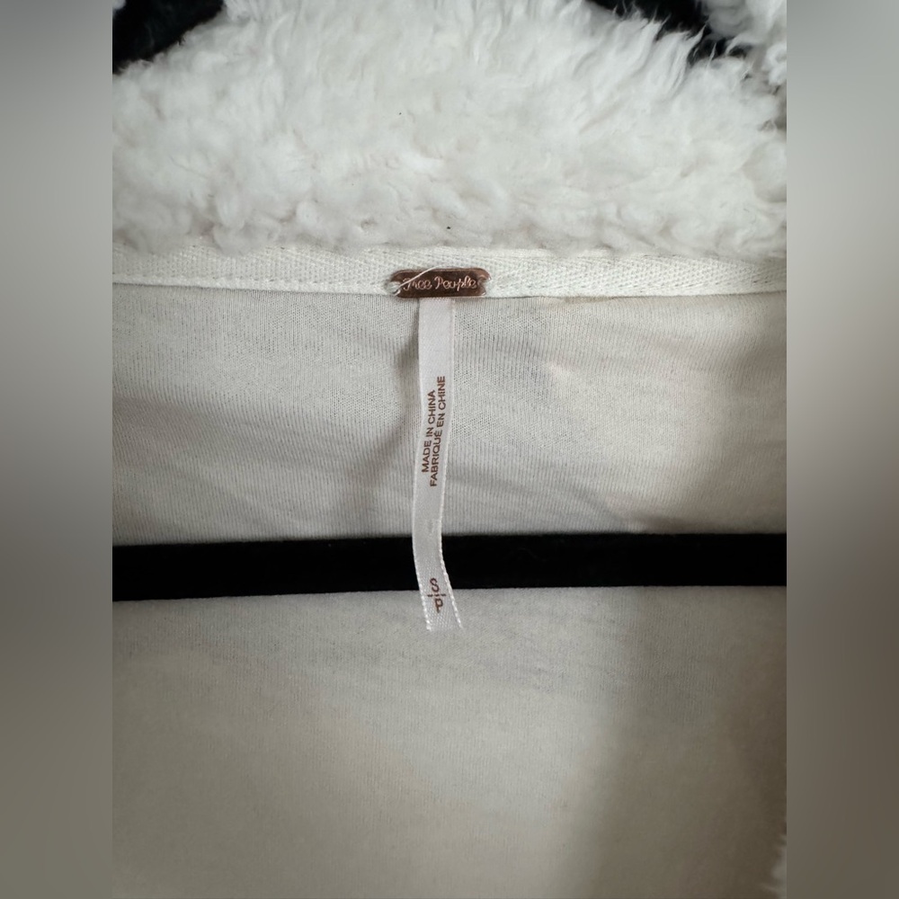 FP Free People Selma Color Block Sherpa Cardigan - Picture 7 of 8